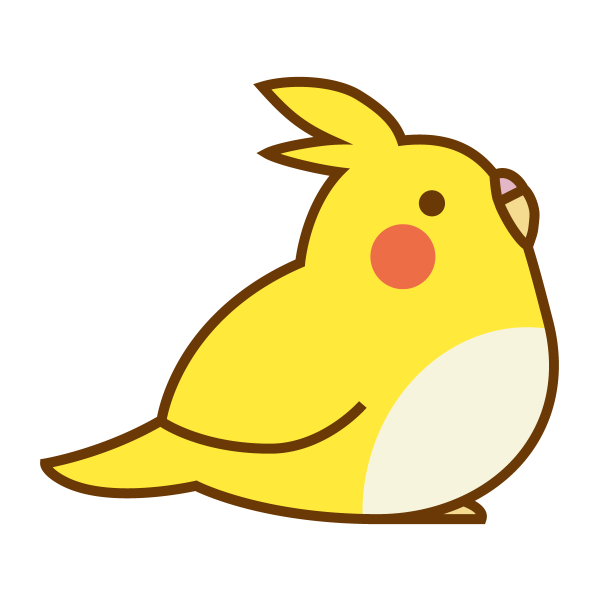 オカメインコ_イラスト
